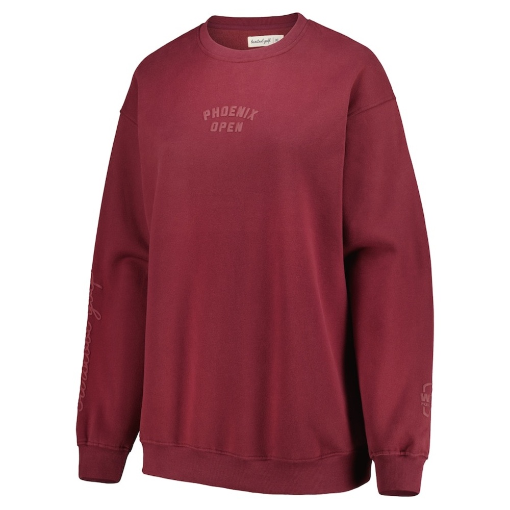 Barstool WM Phoenix Open Burgundy Crew Neck Sweater